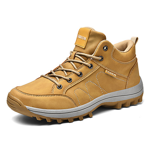

Men's Hiking Shoes Anti-Slip Wearable Comfortable Hiking Outdoor Exercise Spring, Fall, Winter, Summer Black Yellow