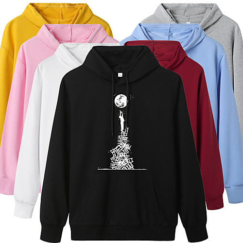 

Women's Hoodie Pullover Artistic Style Hoodie Cartoon Sport Athleisure Hoodie Top Long Sleeve Warm Soft Oversized Comfortable Everyday Use Exercising General Use / Winter