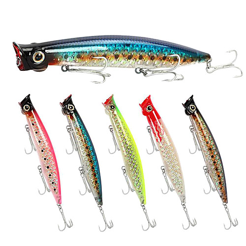

1pcs Popper Floating Lure Topwater Fishing Lure 13.5G 11CM Lifelike for Saltwater, Freshwater Fishing