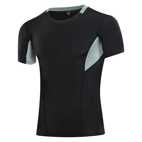 

Men's Women's Compression Shirt Short Sleeve Compression Base Layer T Shirt Top Plus Size Lightweight Breathable Quick Dry Soft Sweat-wicking White Black Blue Lycra Summer Road Bike Fitness Mountain