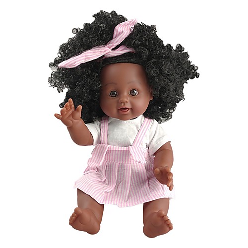 

10 inch Black Dolls Reborn Doll Baby Girl Gift Classic Parent-Child Interaction ABSPC F334 with Clothes and Accessories for Girls' Birthday and Festival Gifts / Kids