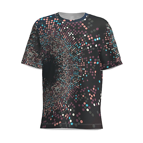 

Men's T shirt 3D Print Graphic Patchwork Short Sleeve Daily Tops Basic Rainbow