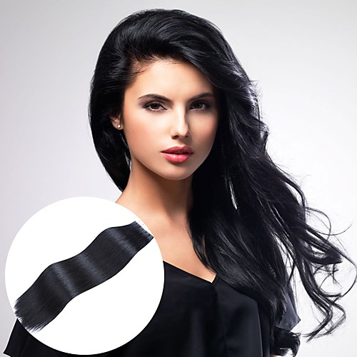 

Tape In Hair Extensions Remy Human Hair 20pcs Pack Straight Hair Extensions
