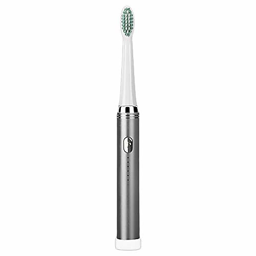 

electric toothbrush,adult sonic vibration soft teeth whitening clean waterproof electric toothbrush light gray