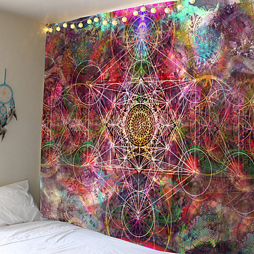 

Mandala Bohemian Wall Tapestry Art Decor Blanket Curtain Hanging Home Bedroom Living Room Dorm Decoration Boho Hippie Psychedelic Floral Flower Lotus Indian