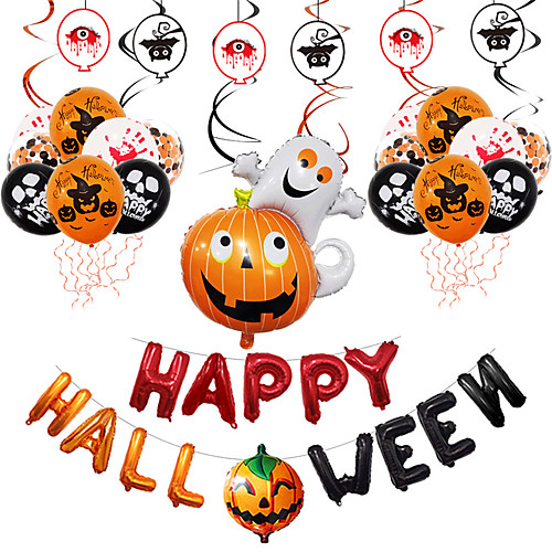 

Party Balloons 26 pcs Pumpkin Halloween Party Supplies Latex Balloons Boys and Girls Party Decoration 12inch for Party Favors Supplies or Home Decoration
