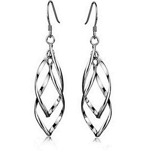

Women's Drop Earrings Twisted Drop Ladies Fashion Earrings Jewelry Golden / Silver For Wedding Party Daily Casual
