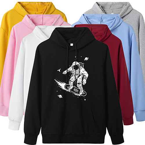 

Women's Hoodie Pullover Artistic Style Hoodie Cartoon Sport Athleisure Hoodie Top Long Sleeve Warm Soft Oversized Comfortable Everyday Use Exercising General Use / Winter