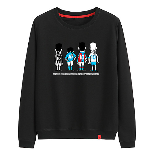 

Women's Sweatshirt Pullover Black White Pink Cartoon Crew Neck Person Cartoon Cute Sport Athleisure Sweatshirt Top Long Sleeve Warm Soft Comfortable Everyday Use Causal Exercising General Use