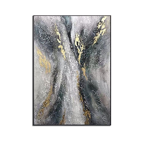 

Oil Painting Hand Painted Vertical Abstract Landscape Comtemporary Modern Rolled Canvas (No Frame)