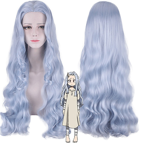 

Cosplay Costume Wig Cosplay Wig My Hero Academia / Boku No Hero Body Wave Middle Part Wig Very Long Blue Synthetic Hair 32 inch Women's Anime Cosplay Exquisite Blue