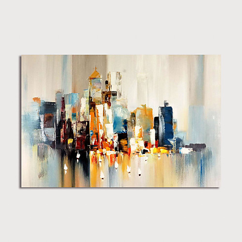 

Oil Painting Hand Painted Horizontal Abstract Modern Stretched Canvas
