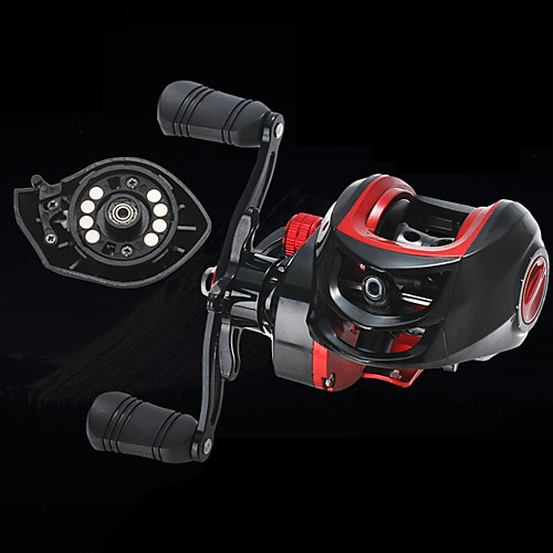 

Fishing Reel Baitcasting Reel 7.2/1 Gear Ratio 18 Ball Bearings Foldable for Sea Fishing / Freshwater Fishing