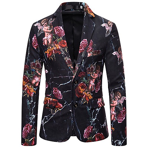 

Rainbow Regular Fit Polyester Men's Suit - Notch lapel collar