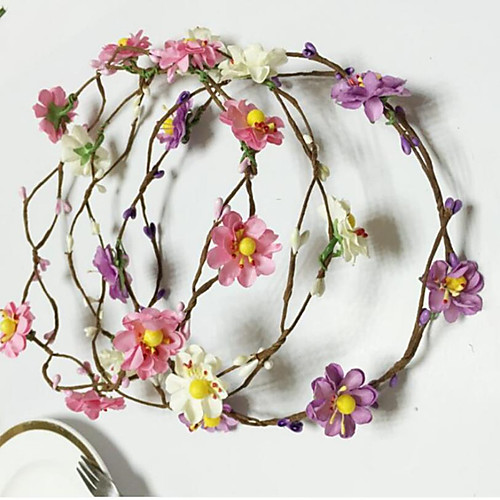 

Mix Headdress with Flower 2pcs Wedding / Special Occasion Headpiece