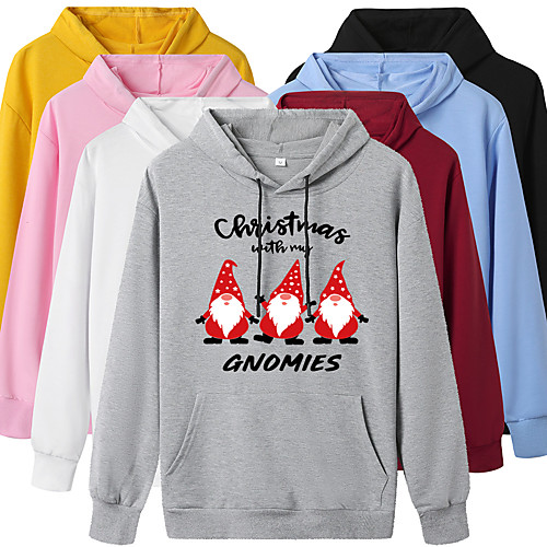 

Women's Hoodie Pullover Artistic Style Hoodie Cartoon Letter Printed Sport Athleisure Hoodie Top Long Sleeve Warm Soft Oversized Comfortable Everyday Use Exercising General Use / Winter