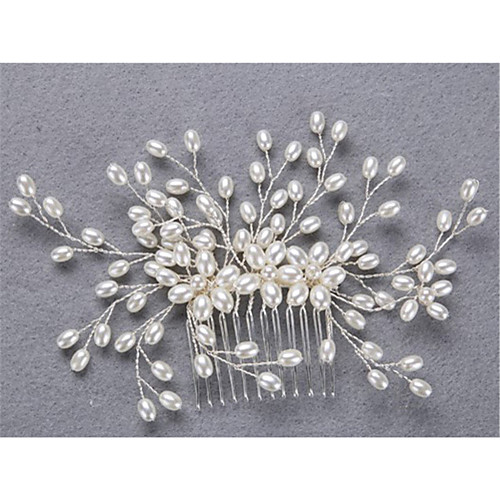 

Imitation Pearl / Alloy Hair Combs with Imitation Pearl 1 Piece Wedding Headpiece