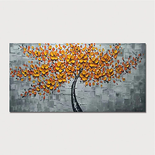 

Hand-Painted Abstract Money Tree Paintings Canvas Art Painting Abstract Acrylic Painting Modern Art Textured Art with Stretcher Ready to Hang With Stretched Frame