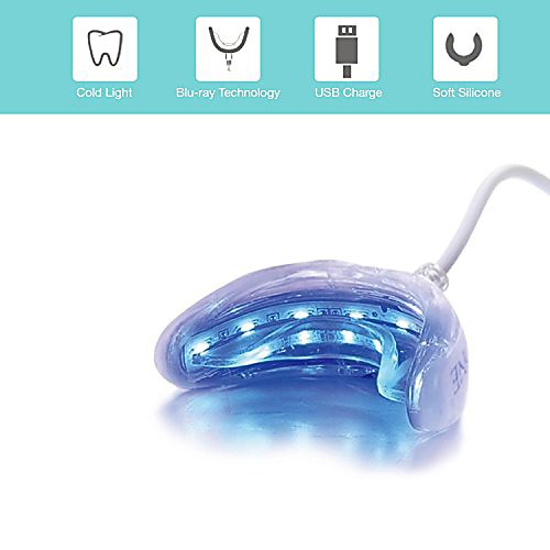 

Led Light Teeth Whitening Mouth Tray Soft Silicone Teeth Whitening Led Accelerator Mouth Tray with Usb