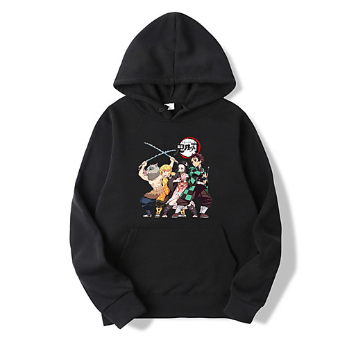 

Inspired by Demon Slayer: Kimetsu no Yaiba Cosplay Cosplay Costume Hoodie Cotton Fibre Print Printing Hoodie For Men's / Women's