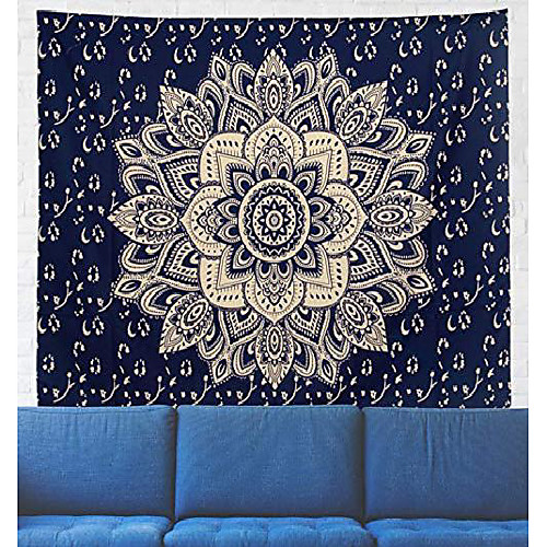 

Mandala Bohemian Wall Tapestry Art Decor Blanket Curtain Hanging Home Bedroom Living Room Dorm Decoration Boho Hippie Psychedelic Floral Flower Lotus Indian