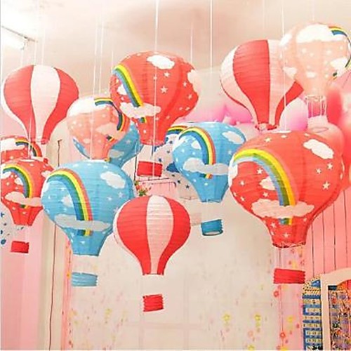 

Hand Held cCartoon Hot Air Balloon Paper Lantern 1pc