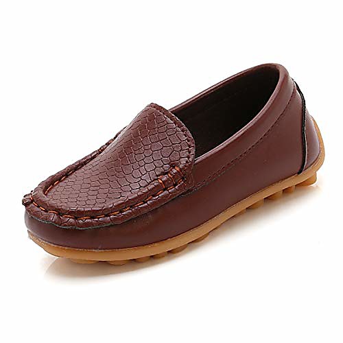 

toddler slip-on shoes boys loafers candy colors girls moccasins brown