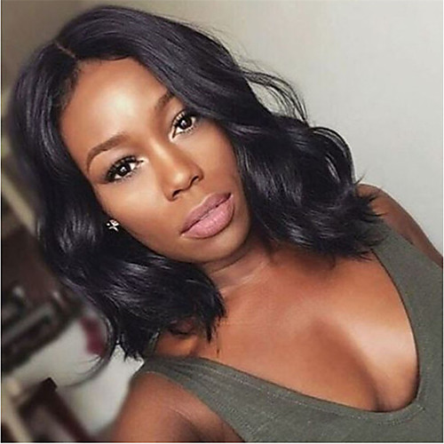 

Synthetic Wig Curly Middle Part Wig Short Black Synthetic Hair Women's Fashionable Design Comfortable Exquisite Black