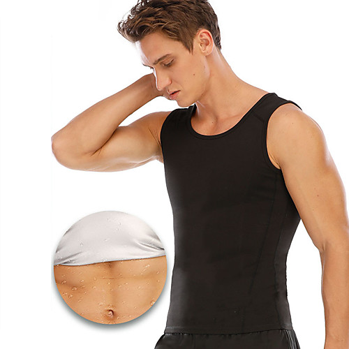 

Waist Trainer Vest Body Shaper Sweat Waist Trainer Corset Sports Spandex Lycra Yoga Gym Workout Pilates Stretchy Weight Loss Tummy Fat Burner Hot Sweat For Men