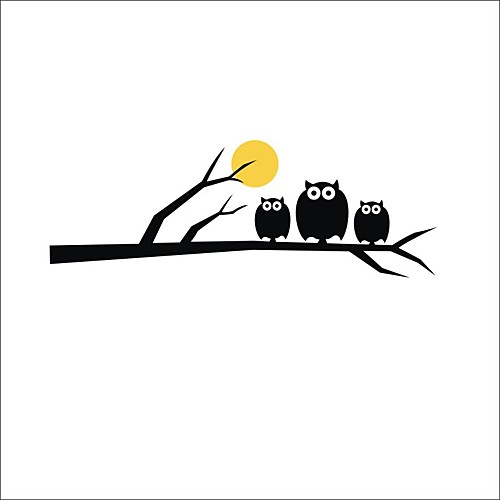 

2058CM New Cartoon Stickers Owl Self Adhesive Wall Stickers Creative Children's Room Wall Decoration