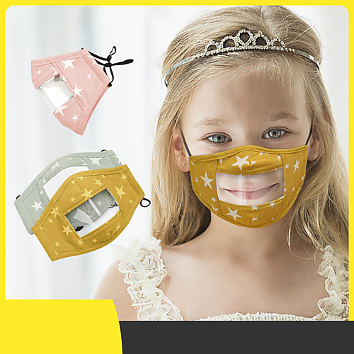 

Cotton Ear-mounted Protective Cloth Mask for Deaf and Mute Children Anti-Dust