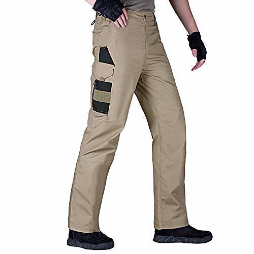 

men's tactical pants water-resistant cargo pants(brown 30w)