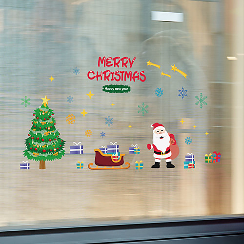 

WallDecals Decor Vinyl DIY Christmas Tree Wall Stickers Removable Waterproof Wallpaper Decals Art Easy Peel & Stick 30902CM