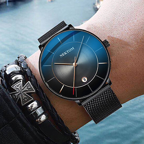 

NEKTOM Men's Sport Watch Analog Quartz Sporty Stylish Minimalist Water Resistant / Waterproof / Stainless Steel / Japanese
