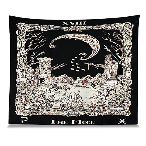 

Wall Tapestry Art Decor Blanket Curtain Picnic Tablecloth Hanging Home Bedroom Living Polyester The Moon Views