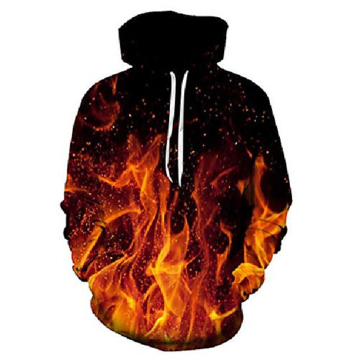 

3d fire flame hoodie red smoke graphic printed pullover hoodies fashion street style hip hop hooded sweatshirt for men women xxl
