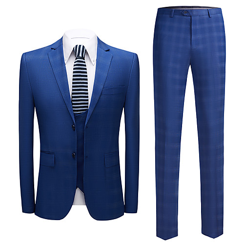 

Tuxedos Standard Fit Notch Single Breasted Two-buttons Polyester