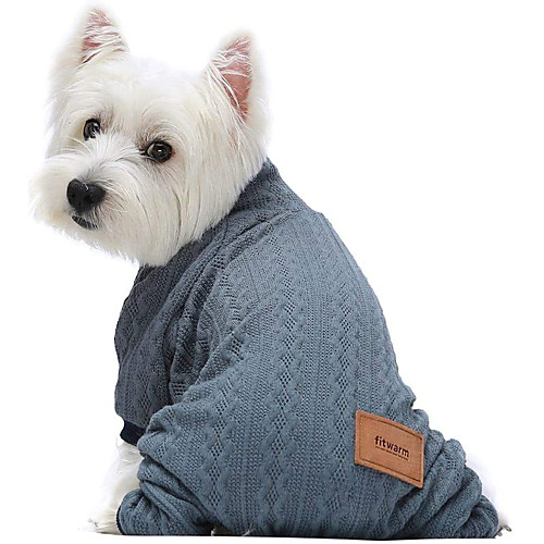 

Dog Cat Coat Sweater Solid Colored Casual / Sporty Turtleneck Knitted Casual / Daily Winter Dog Clothes Puppy Clothes Dog Outfits Breathable Gray Costume for Girl and Boy Dog Cotton XS S M L XL XXL