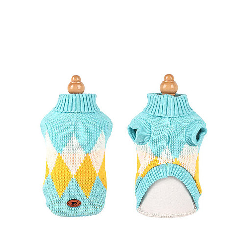 

Dog Coat Sweater Color Block Fashion Casual / Sporty Casual / Daily Winter Dog Clothes Puppy Clothes Dog Outfits Breathable White Blue Orange Costume for Girl and Boy Dog Cotton XXS XS S M L