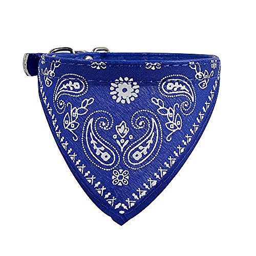

dog bandanas,triangle bibs dog kerchief, scarfs accessories for small to large dogs cats pets (blue)