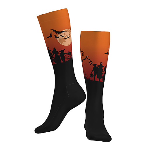 

Compression Socks Long Socks Over the Calf Socks Athletic Sports Socks Cycling Socks Women's Men's Bike / Cycling Breathable Soft Comfortable 1 Pair Graphic Gradient Cotton Orange S M L / Stretchy