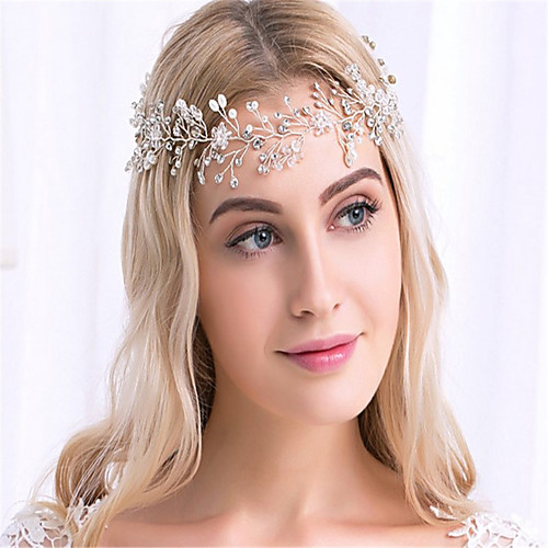 

Imitation Pearl / Rhinestone / Alloy Headdress with Rhinestone / Crystal / Imitation Pearl 1 Piece Wedding Headpiece