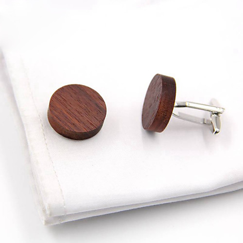 

Cufflinks Simple Basic Brooch Jewelry Brown For Daily Festival