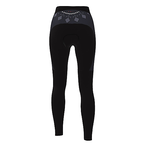 

21Grams Women's Cycling Tights Cycling Pants Winter Polyester Bike Tights Padded Shorts / Chamois Pants Breathable 3D Pad Quick Dry Sports Solid Color Black / Yellow / Red Mountain Bike MTB Road Bike