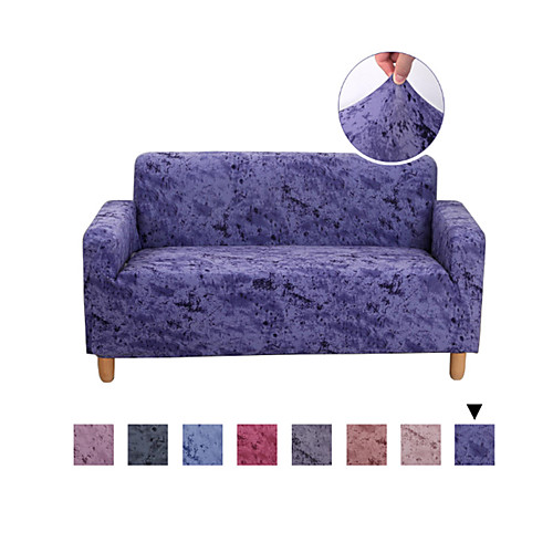 

Stretch Slipcover Sofa Cover Couch Cover Splash Ink Print Solid Color Microfiber High Stretch Sofa Slipcover ∞ Spandex Soft Fitted Sofa Couch Cover Washable Furniture Protector with Elastic Bott