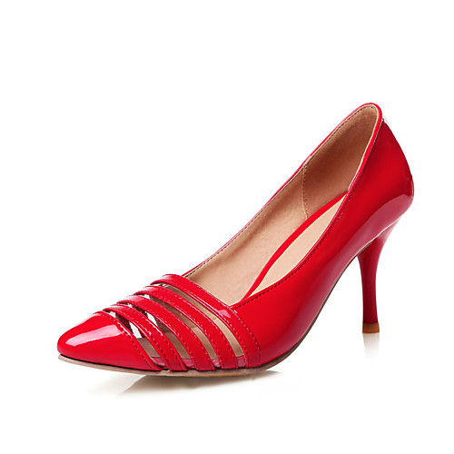 

Women's Heels Stiletto Heel Pointed Toe Classic Daily Walking Shoes PU Solid Colored White Black Red