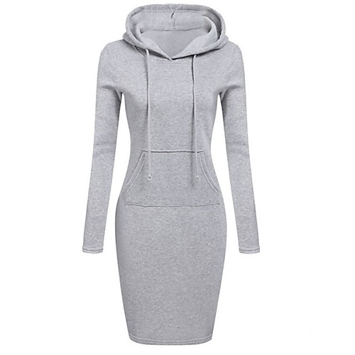 

Women's Pullover Hoodie Sweatshirt Solid Colored Plain Front Pocket Daily non-printing Casual Hoodies Sweatshirts Black Purple Red