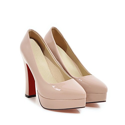 

Women's Heels Pumps Pointed Toe Classic Party & Evening Walking Shoes PU Solid Colored Camel White Black