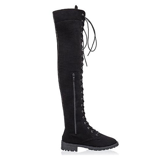 

Women's Cosplay Boots Boots Block Heel Boots Over The Knee Boots Sexy Daily Black khaki Green