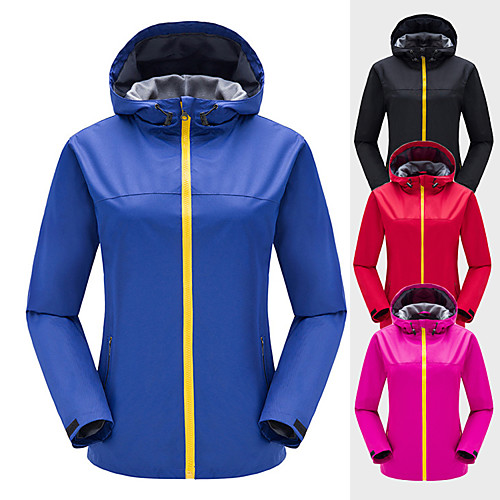 

Women's Hiking Softshell Jacket Hiking Jacket Winter Outdoor Solid Color Windproof Breathable Warm Comfortable Jacket Top Camping / Hiking Hunting Fishing Black Red Fuchsia Royal Blue